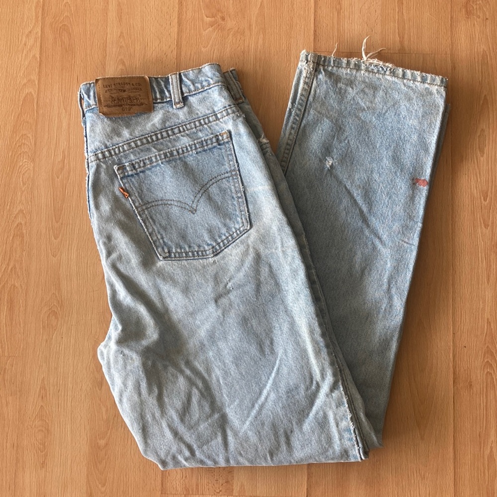 Vintage distressed Levis 619 orange tab
